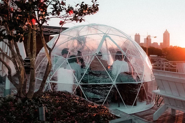 Igloos at 9 Mile Station | Photo: Poncecityroof.com | 675 Ponce de Leon Ave. Atlanta, Georgia 30308