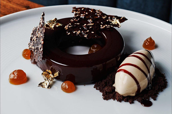Lazy Betty - Soy and Dark Mousse with a Salted Caramel Ice cream | Photo: Andrew Thomas Lee via Facebook/lazybettyatl | 1530 DeKalb Ave NE ste f, Atlanta, GA 30307