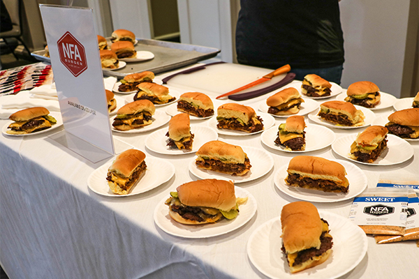 NFA Burger | Photo: TOUR Championship | Inside the Chevron, 5465 Chamblee Dunwoody Rd, Dunwoody, GA 30338