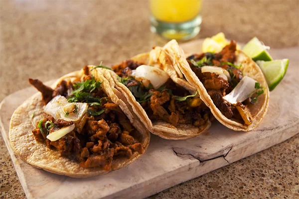 Three Tacos from 7 Tequilas