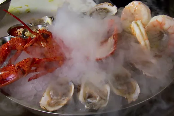 the chilled seafood cocktail tower 